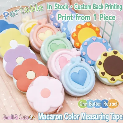 Clothing and Sewing Cute Macaron Mini Soft Tape Measure, Portable Retractable Body Measuring Tape for Waist