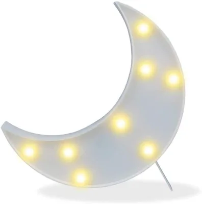 Kanlong Ramadan Decorations Led Crescent Moon Marquee Letters Night Lamp Gift for Children Eid Decoration