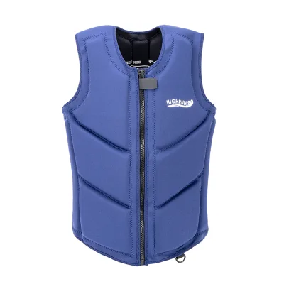 Adults Custom logo Fashion Life Vest Breathable Life Vest  with Front Zipper Buoyancy Kayak Men Surfing Life Vest