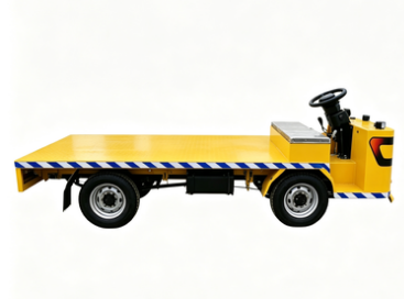 Portable Heavy Load Electric Flat Cart Multifunctional Electric Trolley Low Noise Factory Transport Vehicle