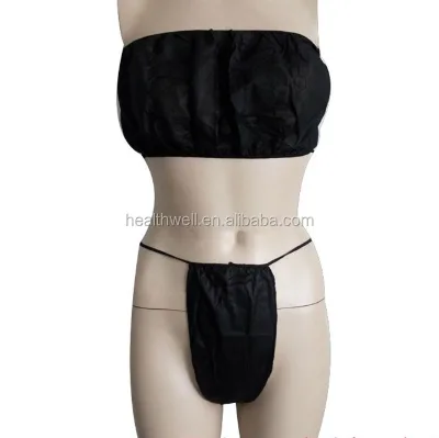 Disposable Bras and Panties Set Disposable Women Underwear Included Disposable Bra Disposable Thong
