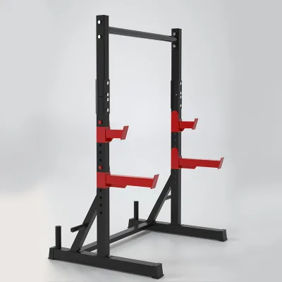 Hot Selling Squat Rack Half Frame Squat Rack Adjustable Weightlifting Barbell Rack Professional Gym Equipment Gym