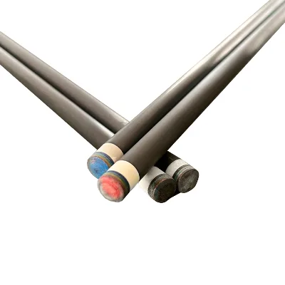 High Quality 1/2-PC Carbon Fiber Stainless Steel Single Cue Stick Factory Wholesale Black Center Joint for Pool Billiard