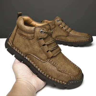 New Design Man Winter Shoes 2023 High Quality Men Leather Casual Shoes