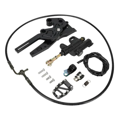Ready to Ship Sur-Ron Light Bee X LBX Segway X260 Rear Hydraulic Foot Brake Kit CNC Aluminum Alloy Black Modification Parts