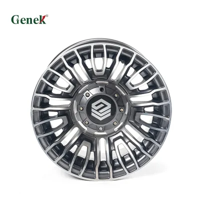 Genek New Low Cost Lightweight Aluminum Alloy Radial Tyre Wheel Hub Multi Spoke Hollow Design for Golf Cart ATV UTV off Road Use