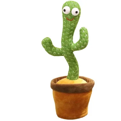 Newest Mexico Dancing Cactus Plush Toys Funny Electric Recording Singing Dancing Plush Cactus
