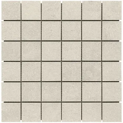 Modern European Style Beige Ceramic Wall Mosaic Tile 8mm Thick Waterproof Glazed Interior Tiles for Hotel Wall Decor