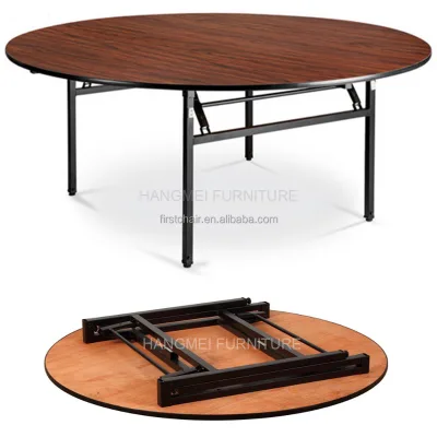 Wholesale Hotel Furniture Outdoor Event Melamine Plywood Dining Banquet Hall Folding Table