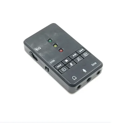 USB 2.0 External Sound Card 7.1 Surround Sound with Reverb EQ and Recording Function