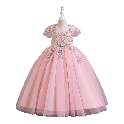 Bright Diamond Children's Wedding Dress Princess Dress Girl Flower Girl Christmas Holiday Dress