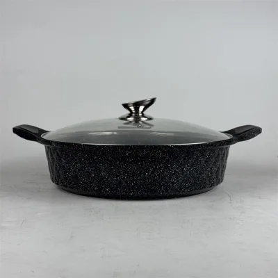 Kitchen Diamond Series Classic Metal Induction Ready Eco-friendly Shallow Cooking Pots