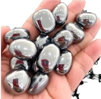 Hot Sale Natural Healing Tumbled Stone Quartz Crystal Gravel Terahertz Raw Crystal Eco-Friendly Polished Feng Shui Crafts