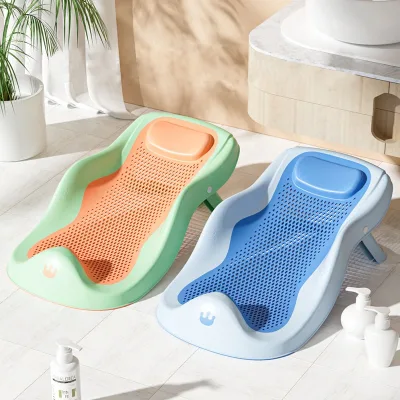 Newborn Baby Bath Products Safety Bathtub Seat Soft Infant Shower Seat Portable Children Bath Chair