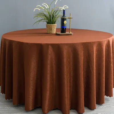 Manufacturer Wholesale Jacquard Tablecloth for Weddings Restaurants Events Hotels-Large Floral Design Elegant Edge Decoration