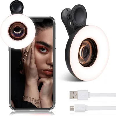 Wholesale Macro HD Photography Fill Light for Eyelash Extensions Makeup Mobile Phone 15x Macro Lens for Smartphone Light
