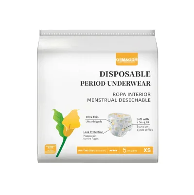 Disposable Period Underwear for Women Postpartum Diapers Ultra Thin and Leakproof Overnight Absorbency Incontinence Underwear