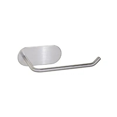 Good Price Custom Logo Stainless Steel Tissue Roll Rack Adhesive 15CM Toilet Paper Holder Bathroom Bathroom Supplies