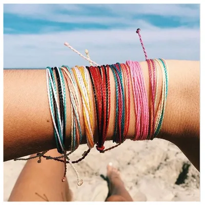 100% Waterproof and Handmade Wax String Bracelet, Braided Bracelet for Women Colorful Friendship Bracelets for Women