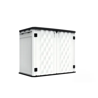High Quality HDPE Large Locker Outdoor Storage Shed Cabinet Waterproof Garden Tool Garage Backyard High-Capacity Outdoor Storage