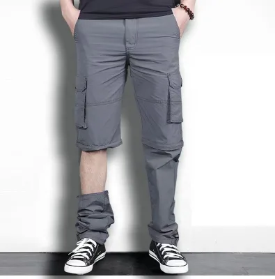 Factory Price Men's Waterproof Two-wear Quick-drying Pants Trousers