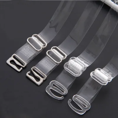 39cm Metal Buckle Bra Straps Belt Women's Elastic Transparent Silicone Adjustable Invisible Intimates Women Accessories