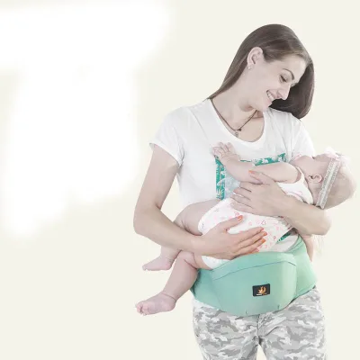 Custom Baby Hip Seat Carrier Ergonomic Baby Waist Stool with Adjustable Belt Breathable Fabric for Newborn to Toddler