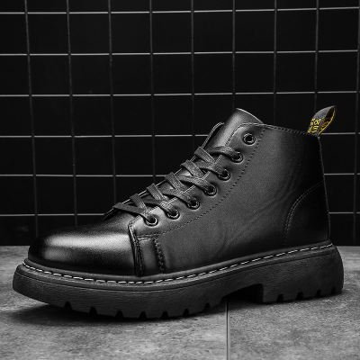 Hot Selling PU Leather Shoes Comfort Warm Boot Ankle Boots for Men