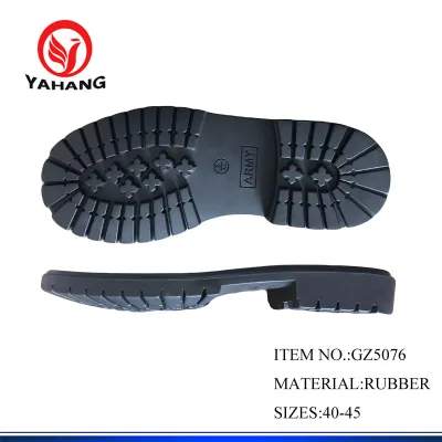 Abrasion Resistant Rubber Boot Sole Replacement with Durable Non-Slip Tread for Outdoor Work and Hiking