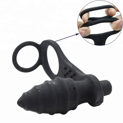 10 Speeds Male Masturbator Prostate Massager Anal Plug Delay Ejaculation Cock Ring Butt Plug Vibrator