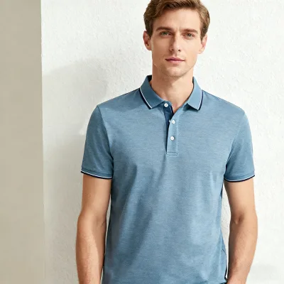 OEM Custom Comfort Fit Lightweight Polo Shirt for Men with Moisture-Wicking Technology Loose Designer Embroidered Polo Shirts
