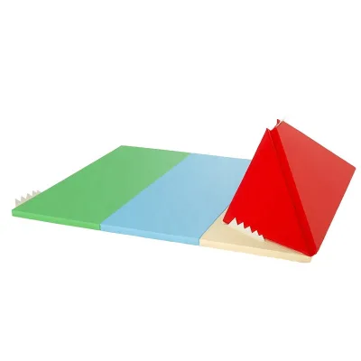 folding gymnastics mat covered with wear-resistant PVC suitable for home and school use