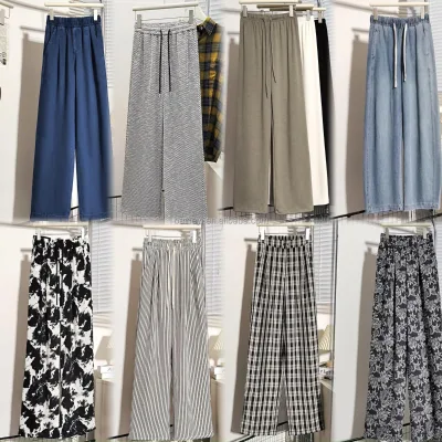 Wholesale Spring/Summer 2025 New High Waist Loose Comfortable Casual Pants Wear Sports Women's Pants