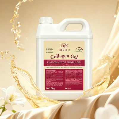 Best Selling HEXFLU 3kg Collagen Gel Photosensitive Firming Gel Moisturizing Whitening Anti-Wrinkle and Anti-Aging for Body