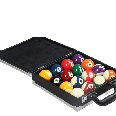 Billiard Balls Storage Box, Snooker Balls Set with 16 Holes Pool Carrying Case Accessory with Carry Handle Billiard Accessory,