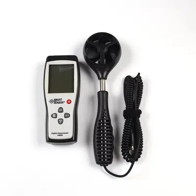 Digital Wind Speed Meter Anemometer Gauge Air Wind Velocity Meter 45m/s With Temperature Measuring Data Hold