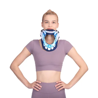 2023 Fashion Cervical Neck Traction Back Shoulder Headache Pain Relaxer Device / Medical Adjustable Cervical Neck Collar Brace