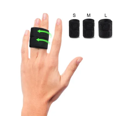 Finger Splints Finger Sleeves Protectors, Compression Elastic Adjustable Brace Buddy Wraps Straps Perfect for Sport HA01961