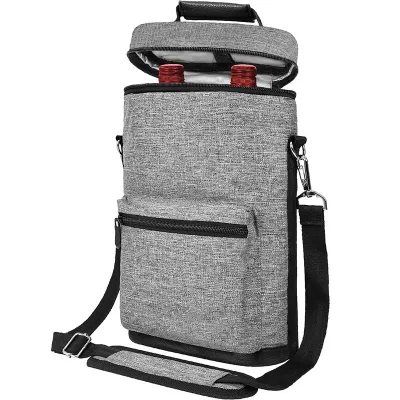 Customized Wine Cooler Tote Bags for Wine Bottles