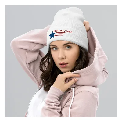 Custom Beanie That Blends Comfort and Individuality Choose to Print Your Logo  a Name or Add Custom Text