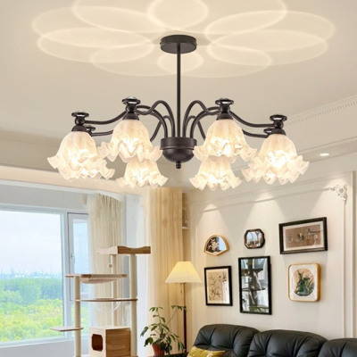 Mid Ancient Style Flower Design Chandelier Lights Modern Chandelier for Living Room Restaurant Decoration Lighting Chandelier