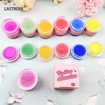 Wholesale Print logo Lip Balm Set Private Label 2 in 1 Vegan Lip Scrub and Lip Balm