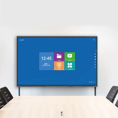 65inch Professional Interactive Flat Panel 4K Anti-Glare Glass Office School Smart Interactive Writing Board All-in-One
