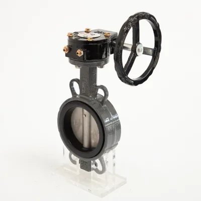 OEM GGG50/Cast Iron /QT450 Turbine Clamp Butterfly Valve Manual Soft Seal Butterfly Valve for Water Gas Oil Medium