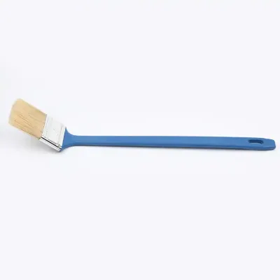 Paint Brush with Curved Head Long Reach Angled Radiator Brush with Plastic Handle