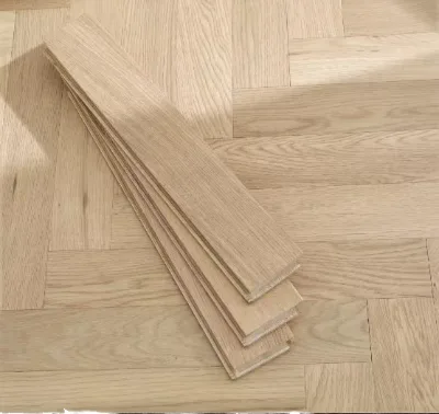 Multilayer Engineered White Oak Solid Wood Flooring T&G Floating Modern Villa Smooth Surface