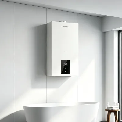 Commercial Small Combi Gas Boiler 16-24KW WIFI App Control Multi Safety Protection Building Renovation Heating Supply