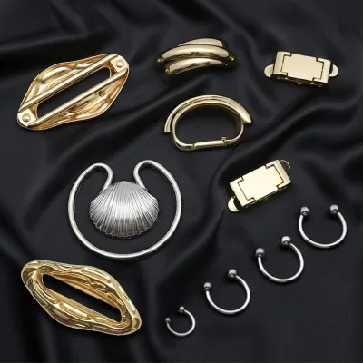Free Wholesale Eco-Friendly Lead-Free Durable Bra Front Clasp Zinc Alloy Metal Closure Snap Front Buckle Swimwear 7 Days Sample