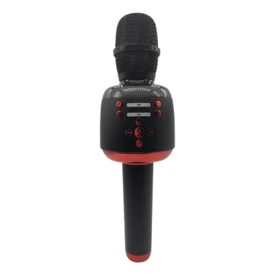 Eco-Friendly Recording Microphones With Led Light Wireless Handheld Mic for Kids Karaoke Microfon