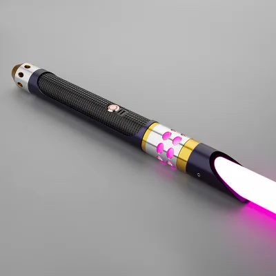 Vivid Brightness with Dynamic Color Effects Hyper-realistic Sound Rechargeable Lightsaber for Cosplay Light up Toy Sword Saber
